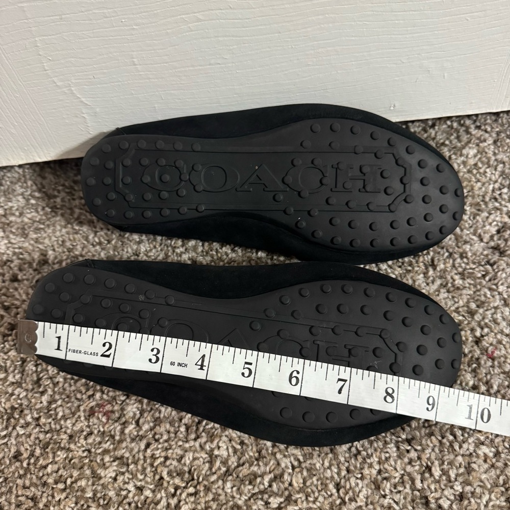 Coach Women's Black Loafers with Silver Accent Size 7 - Picture 13 of 15
